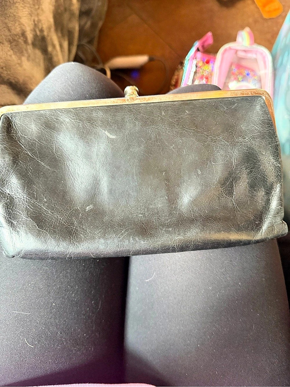 Black & Green Paisley Frame Clutch